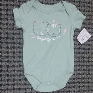 Duck Duck Goose Mint Green Baby Bodysuit